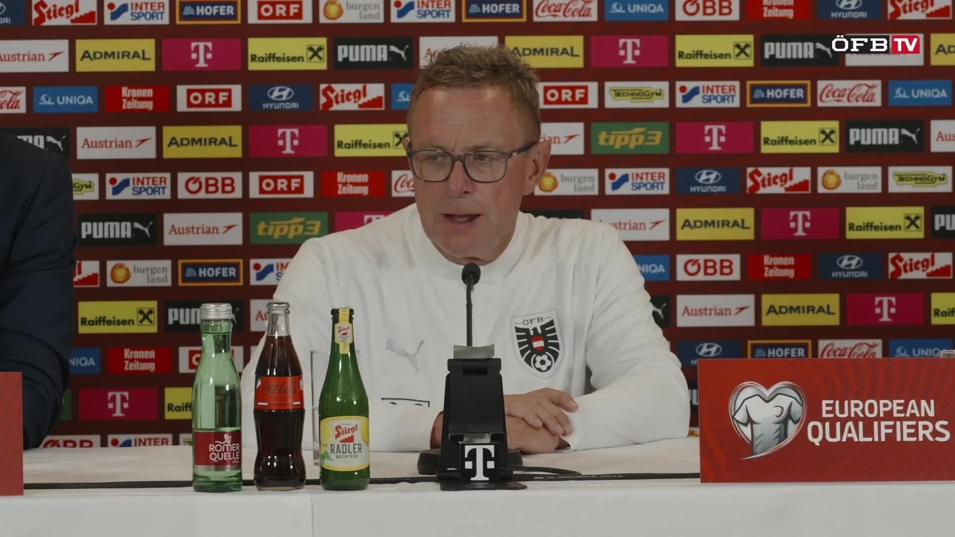 Pressekonferenz mit Ralf Rangnick nach Rumänien