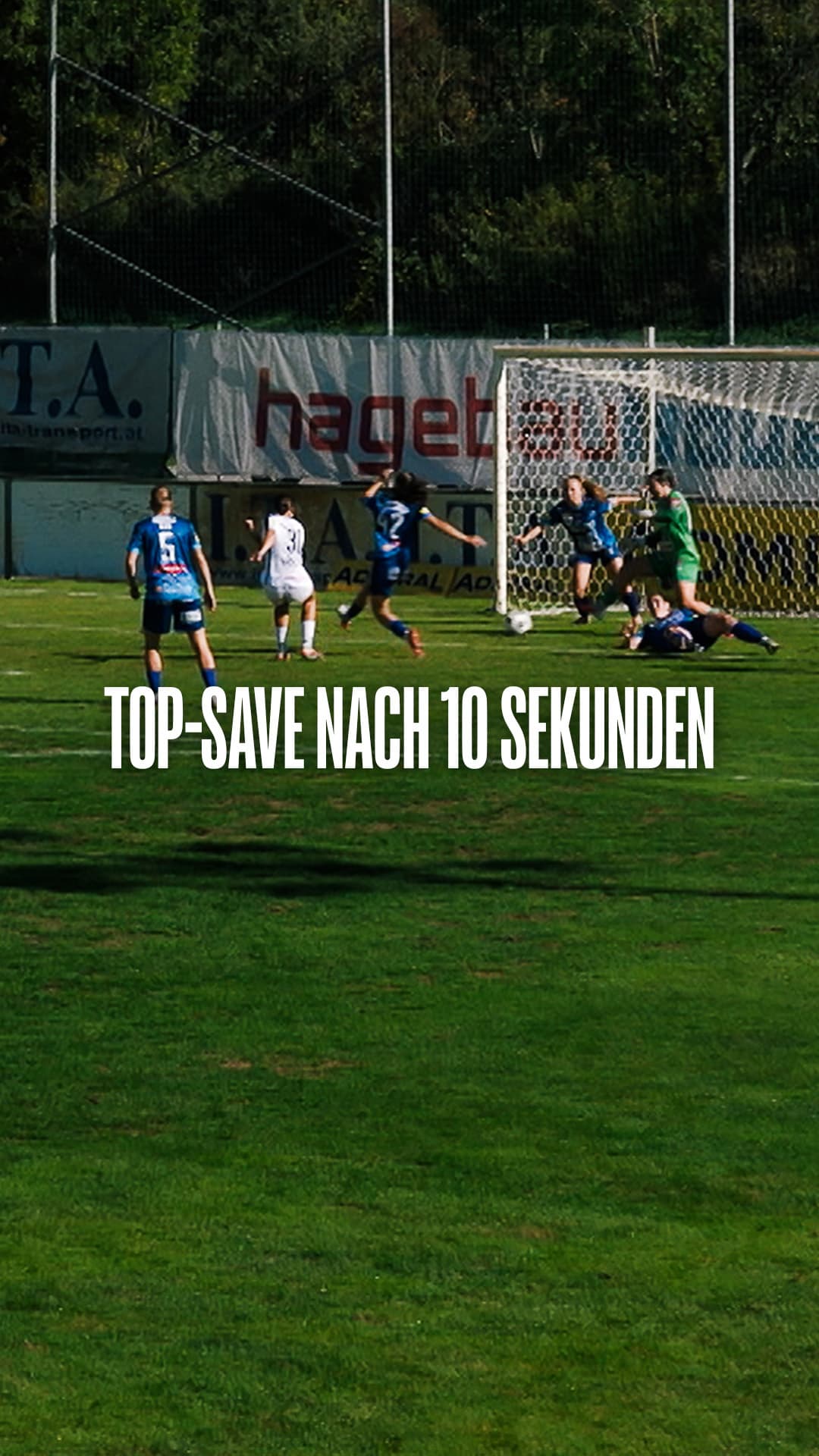 🕖 SCR Altach beinahe mit dem ⚡️-Tor nach 10 Sekunden, aber Dora Schvirján mit einer starken Parade!