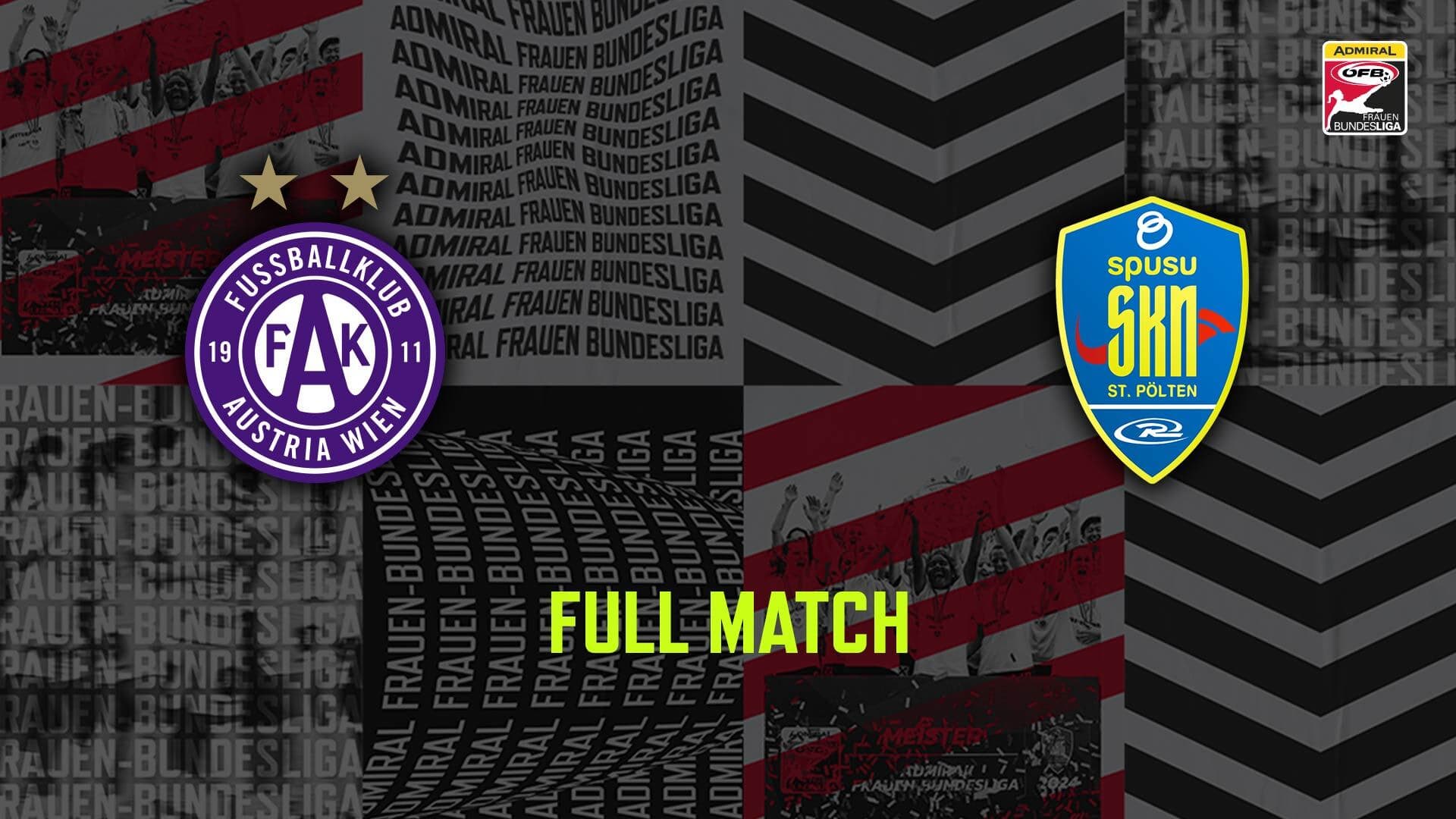 FK Austria Wien - spusu SKN St. Pölten Rush