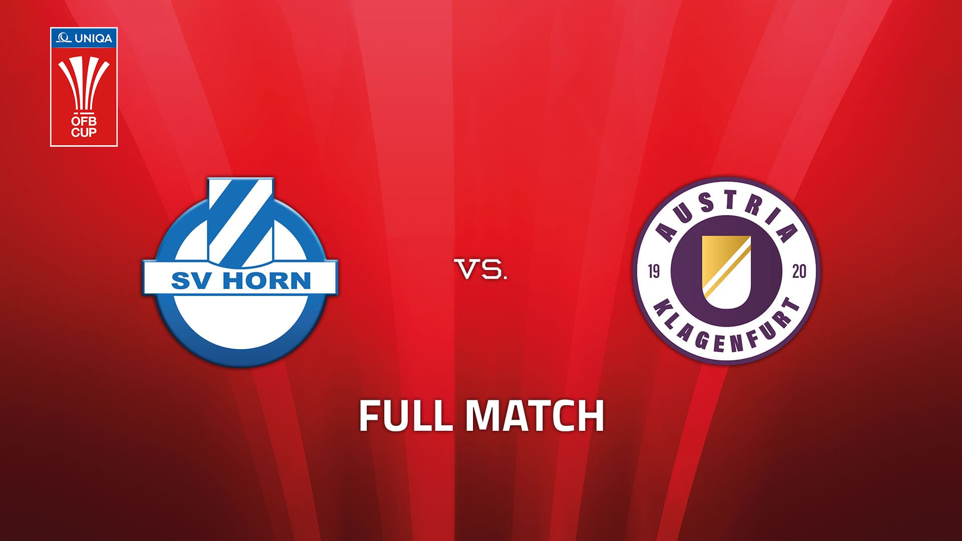 SV Horn - SK Austria Klagenfurt