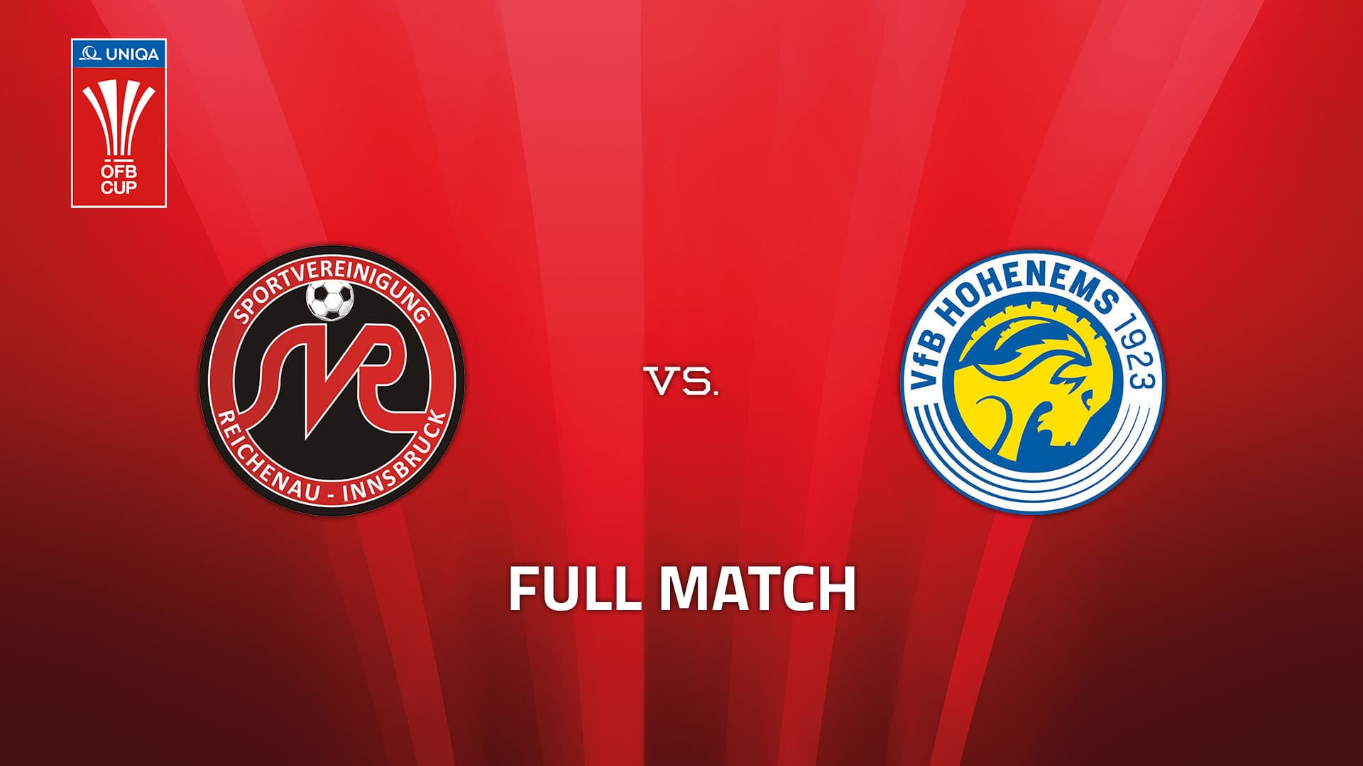 SVG Reichenau - VfB Hohenems