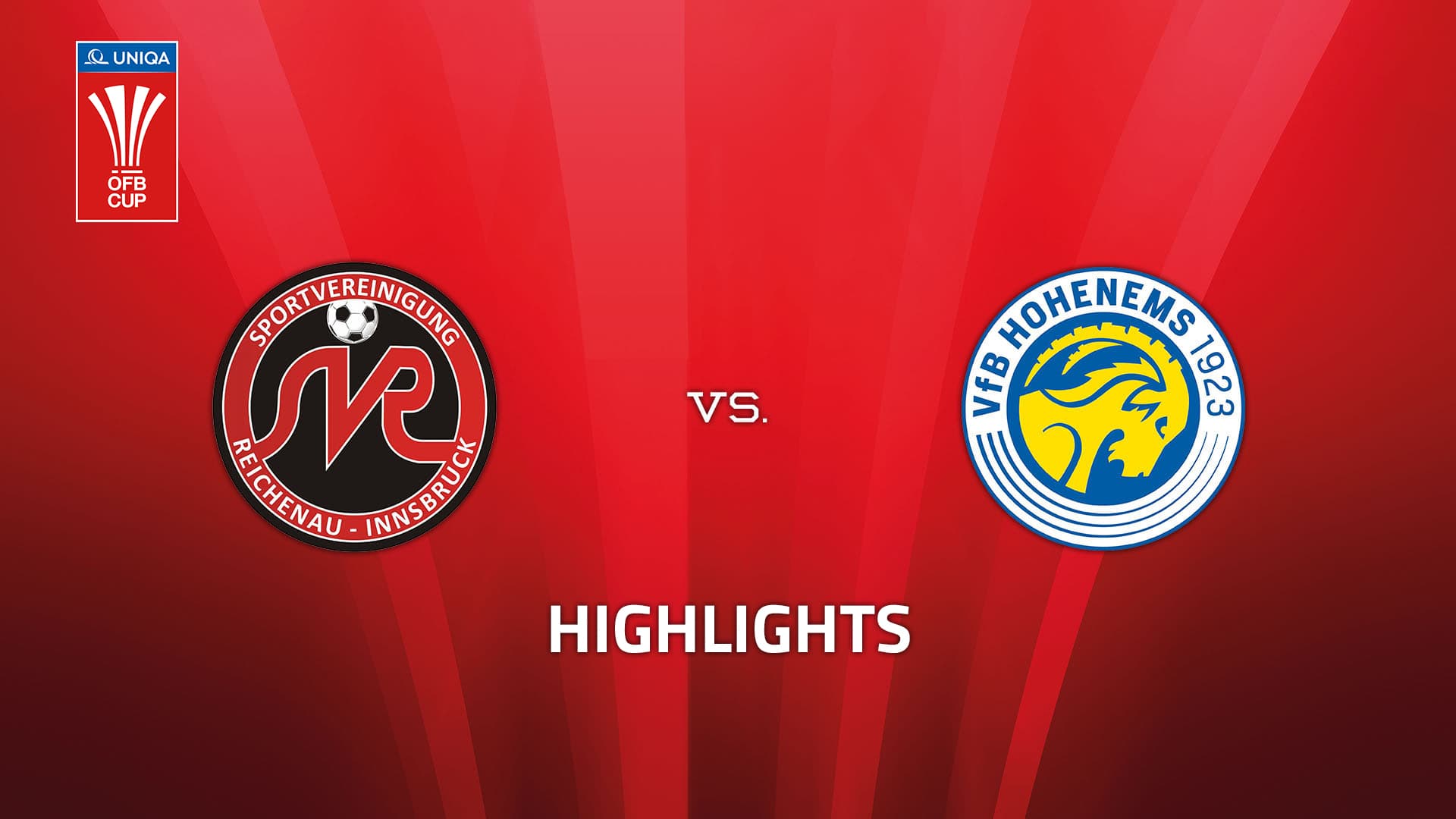 SVG Reichenau - VfB Hohenems