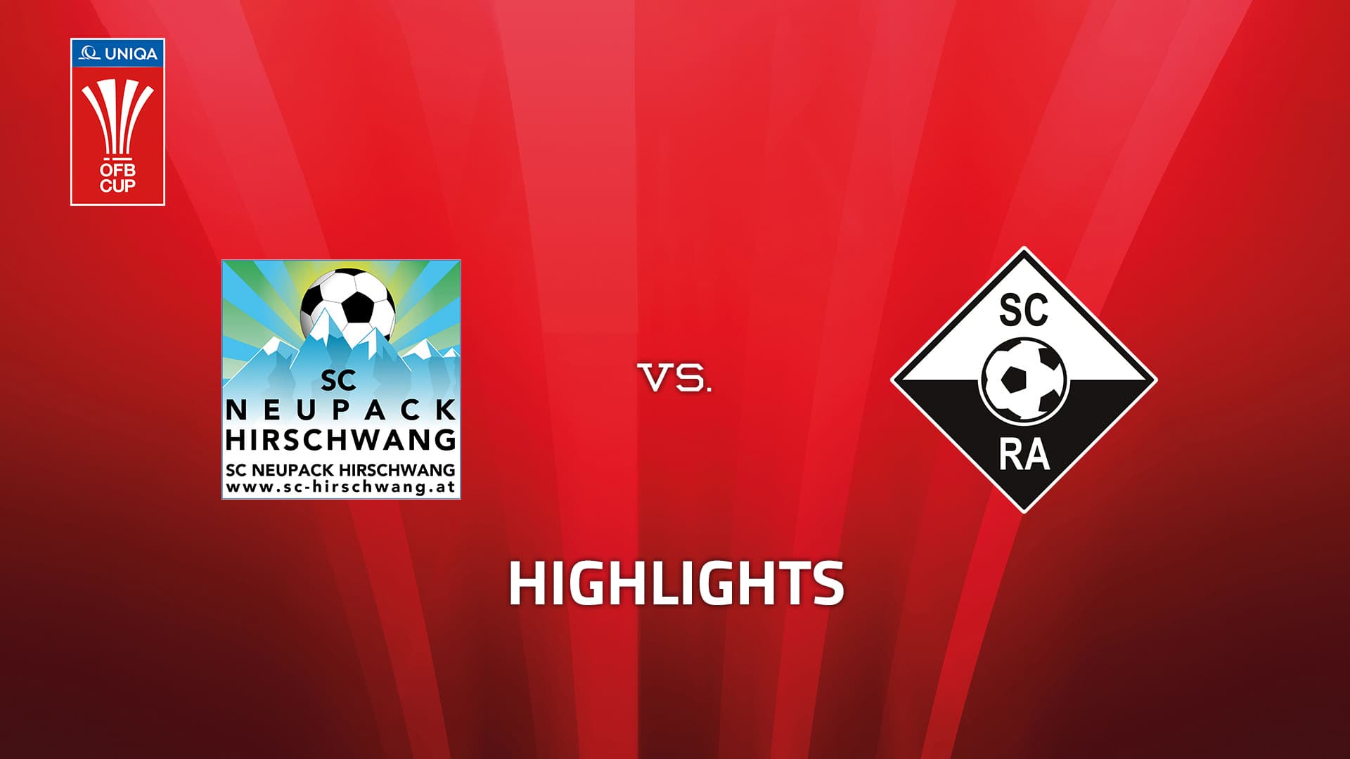 SC Neupack Hirschwang - SCR Altach