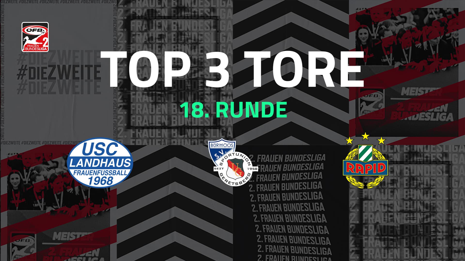 Top 3 Tore | 18. Runde | 2.FBL