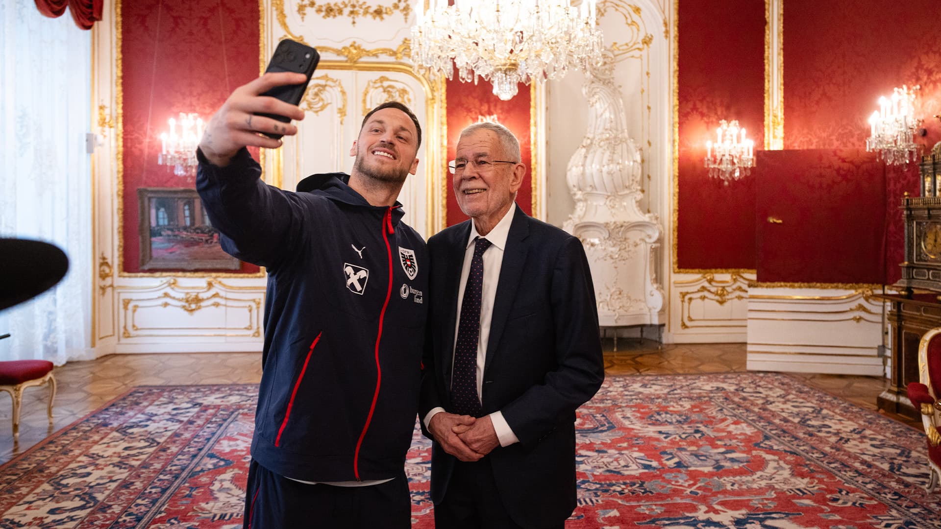 Feiertag? Arnautovic beim Bundespräsidenten