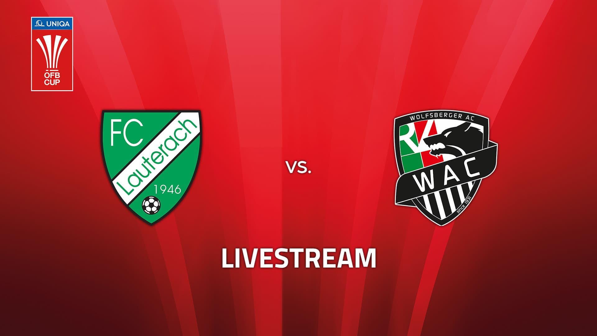 Livestream: intemann FC Lauterach - RZ Pellets Wolfsberger AC