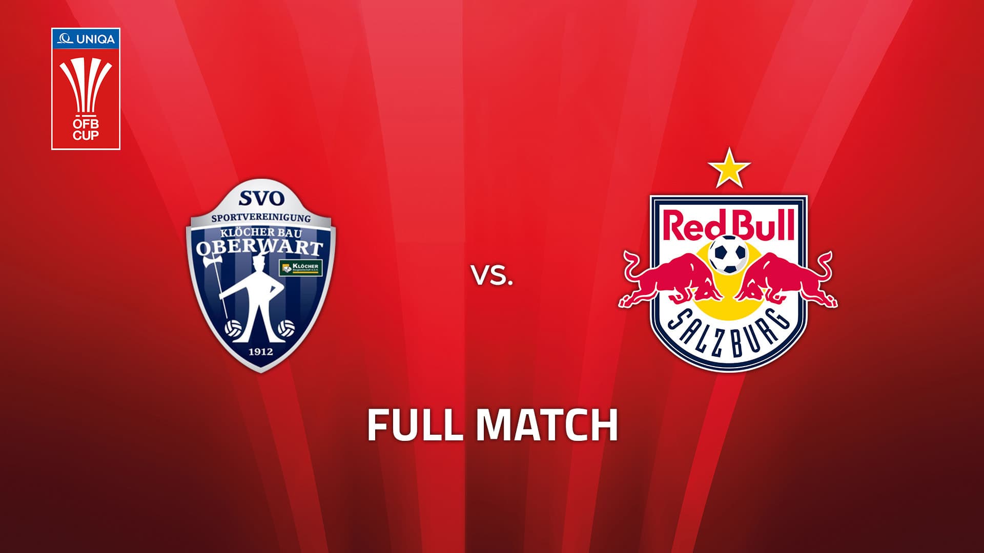SV Klöcher Bau Oberwart - FC Red Bull Salzburg