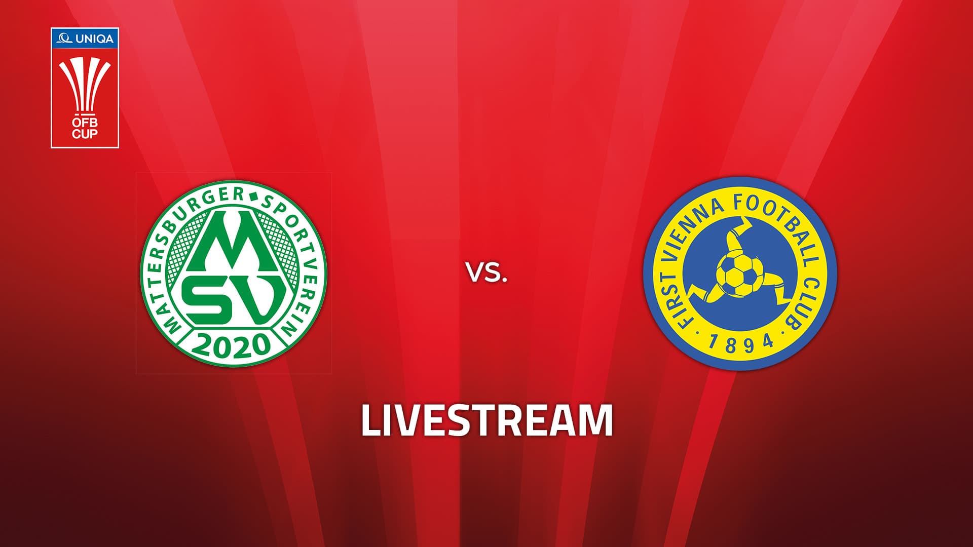 Livestream: Mattersburger Sportverein 2020 vs. First Vienna Football-Club 1894