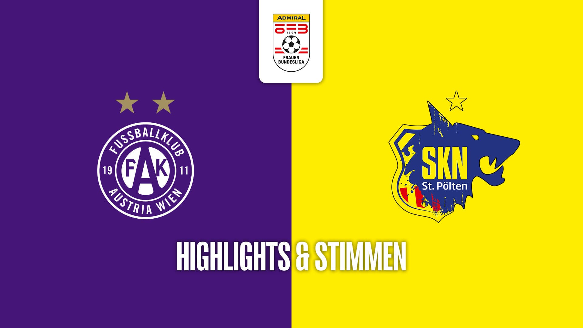 FK Austria Wien - SKN St. Pölten Frauen