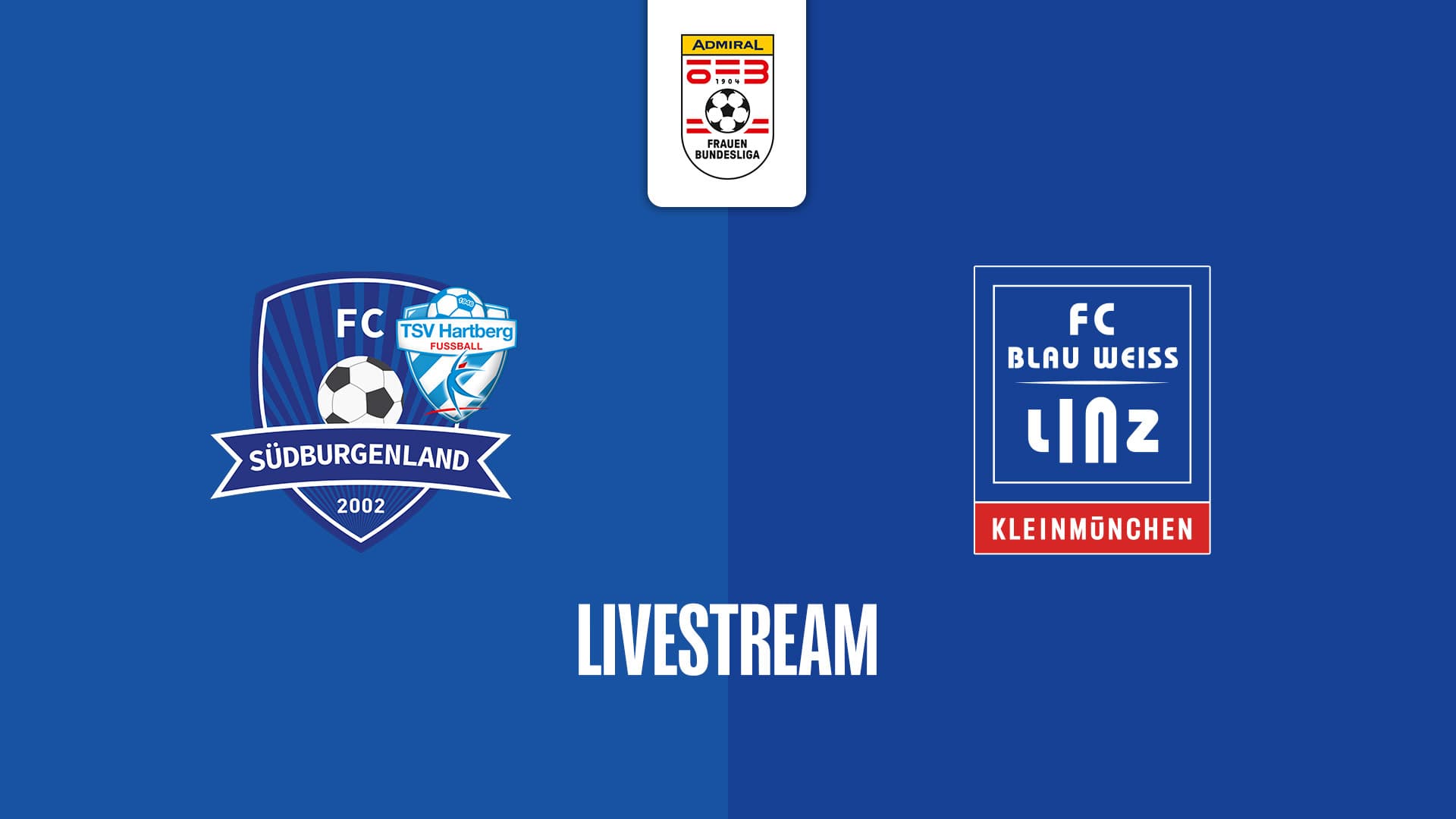Livestream: SpG Südburgenland / TSV Hartberg - FC Blau - Weiß Linz / Kleinmünchen