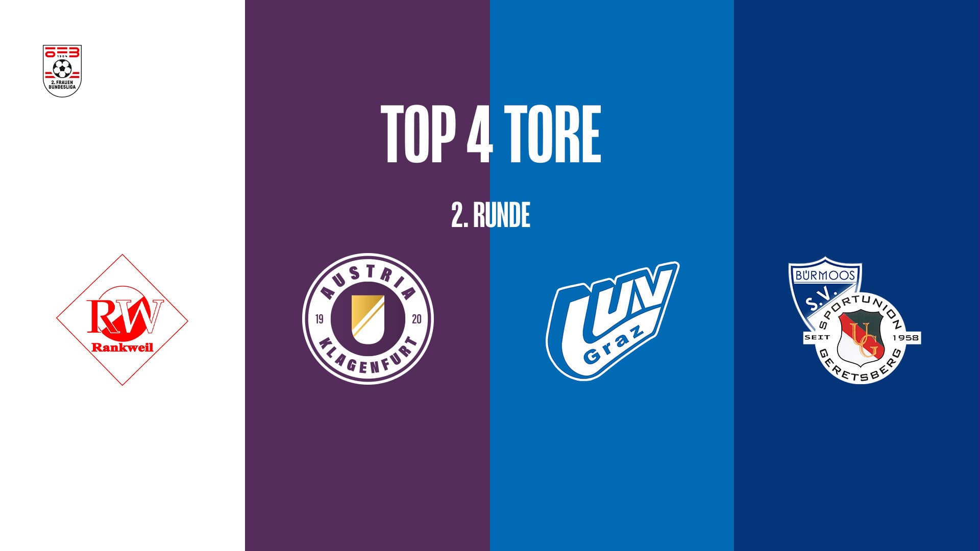 Top 4 Tore | 2. Runde | 2.FBL