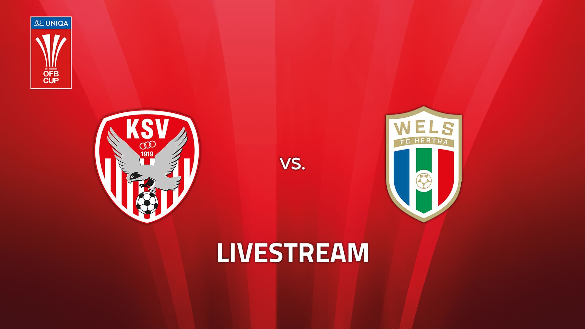 Livestream: KSV 1919 - FC Hertha Wels