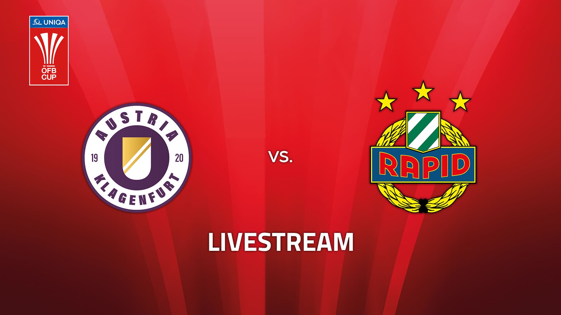 Livestream: SK Austria Klagenfurt - SK Rapid