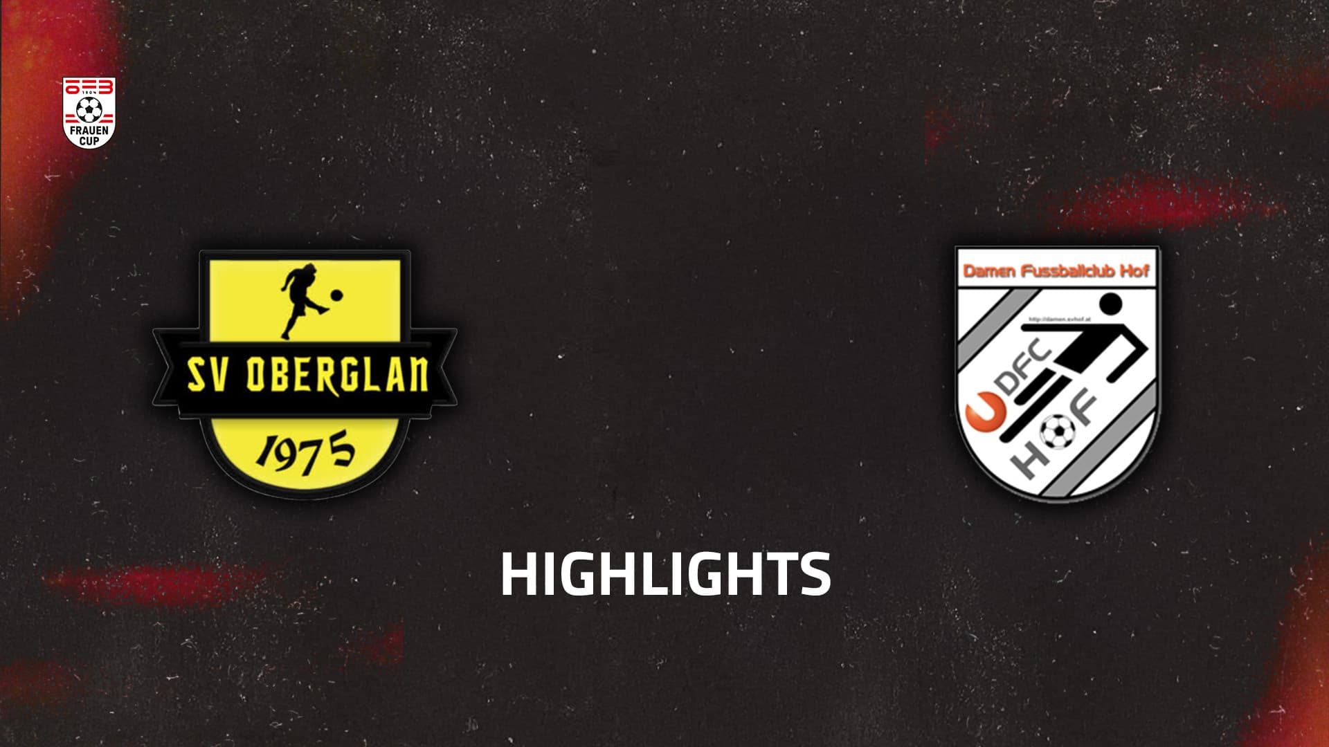 SV Oberglan - Hof / Straden UDFC