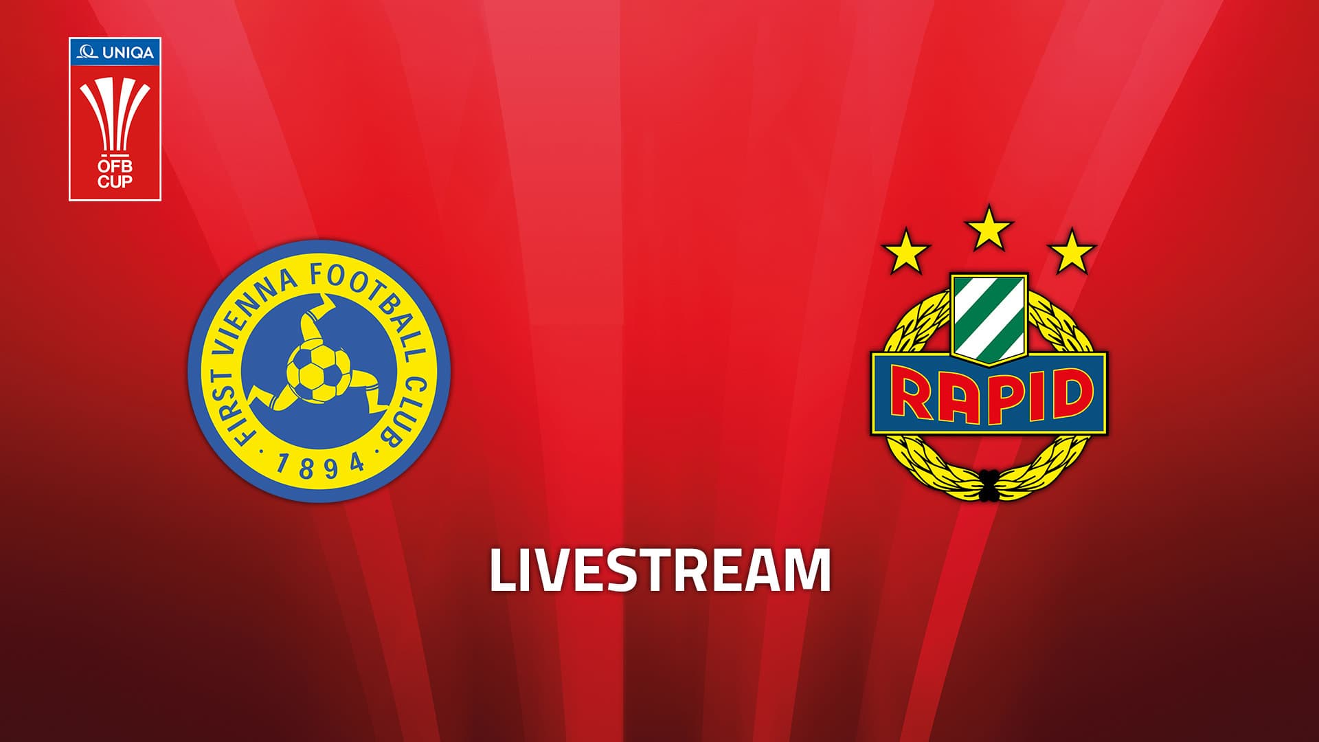 Livestream: First Vienna FC 1894 - SK Rapid