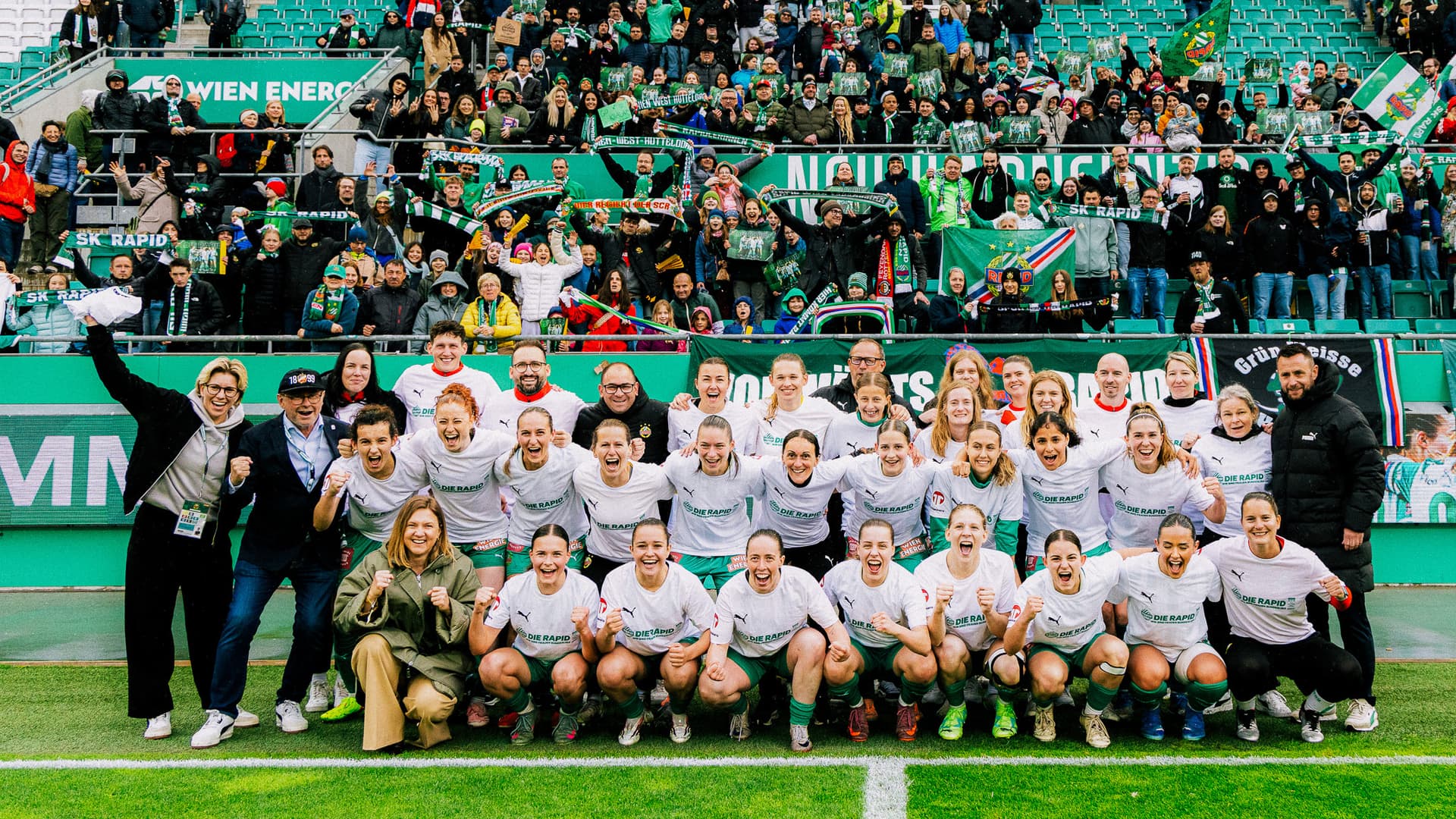Zuschauer:innenrekord bei SK Rapid Frauen