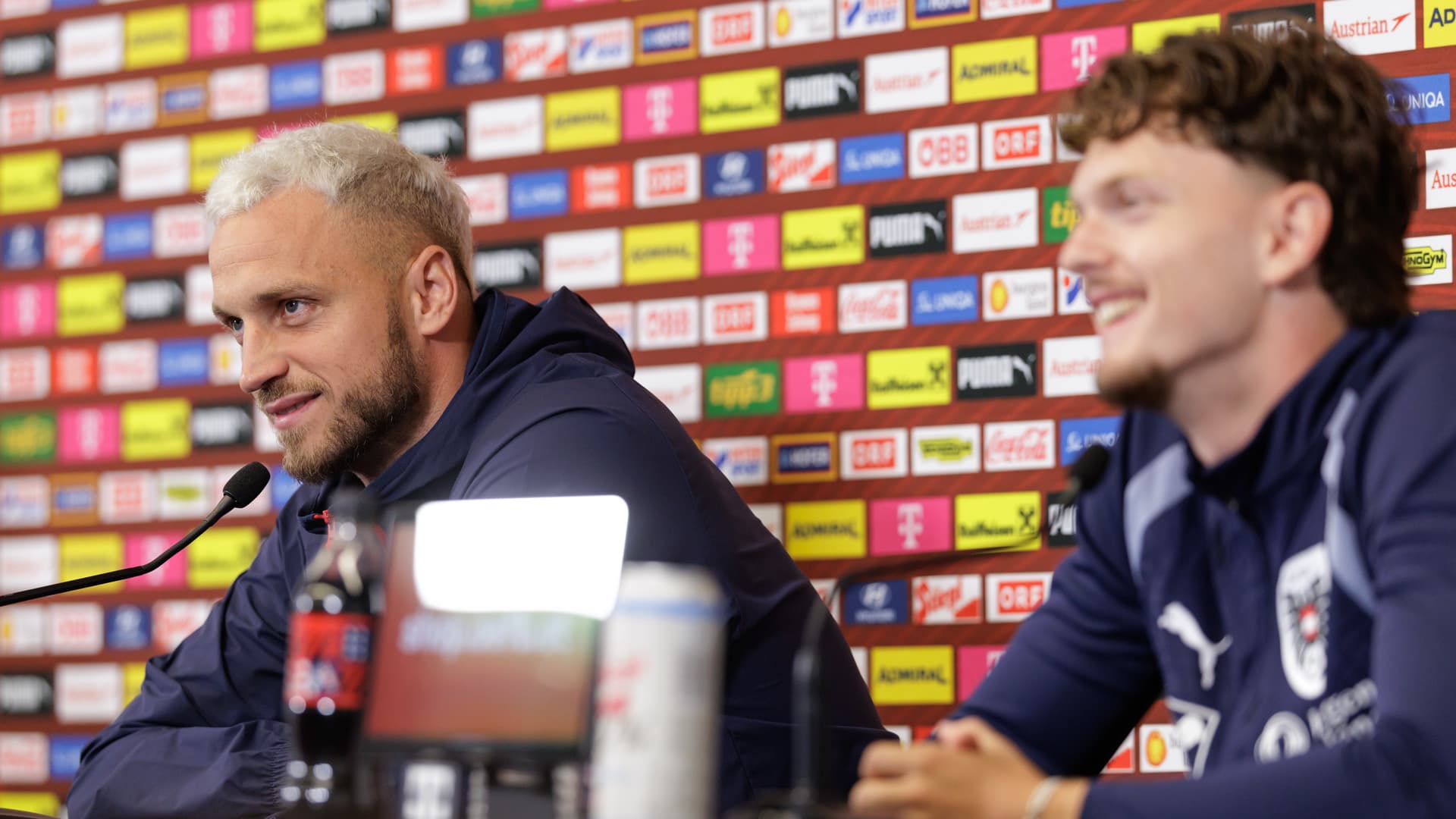 Pressekonferenz mit Marko Arnautovic und Paul Wanner