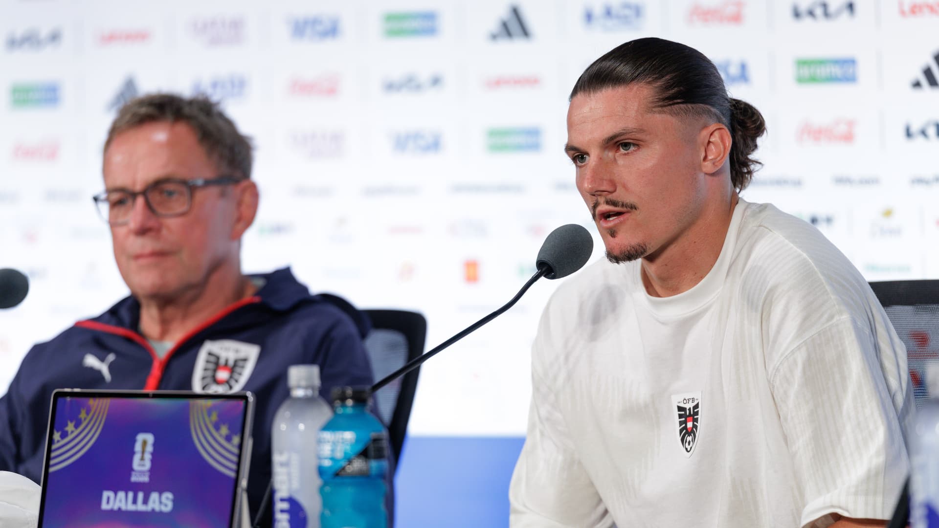 Pressekonferenz mit Ralf Rangnick und Marcel Sabitzer