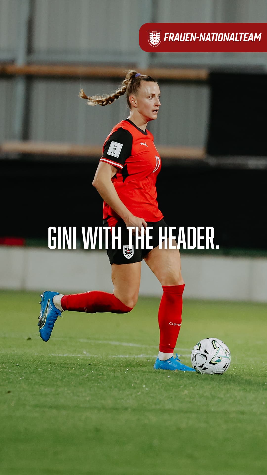 Gini Kirchberger with the Header. 😎