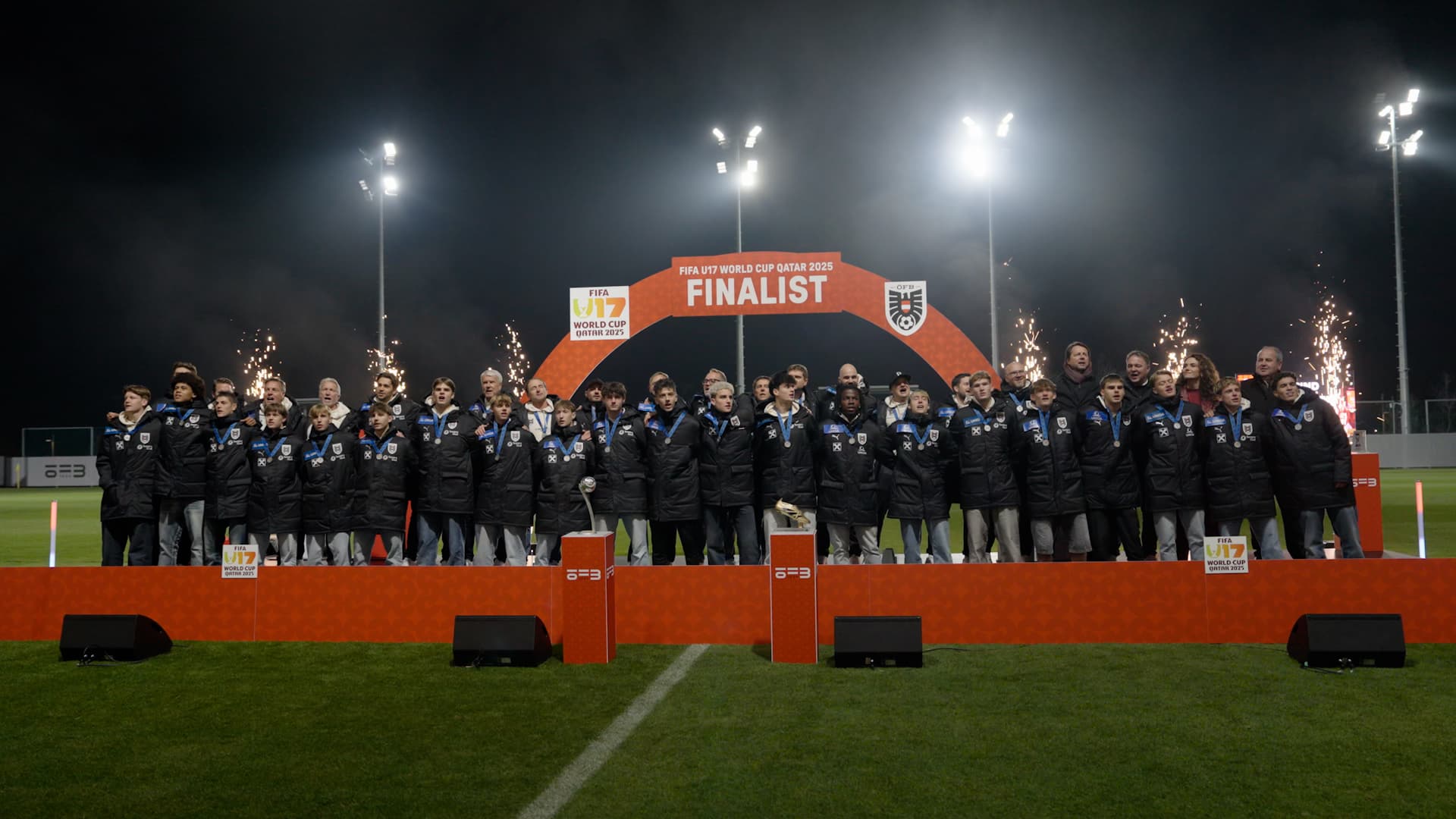 U17-Empfang am ÖFB Campus