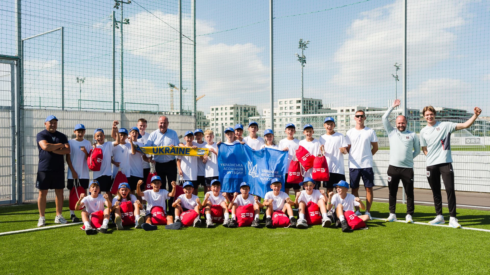 Fußball als verbindende Kraft: Ukrainische Kinder am ÖFB Campus