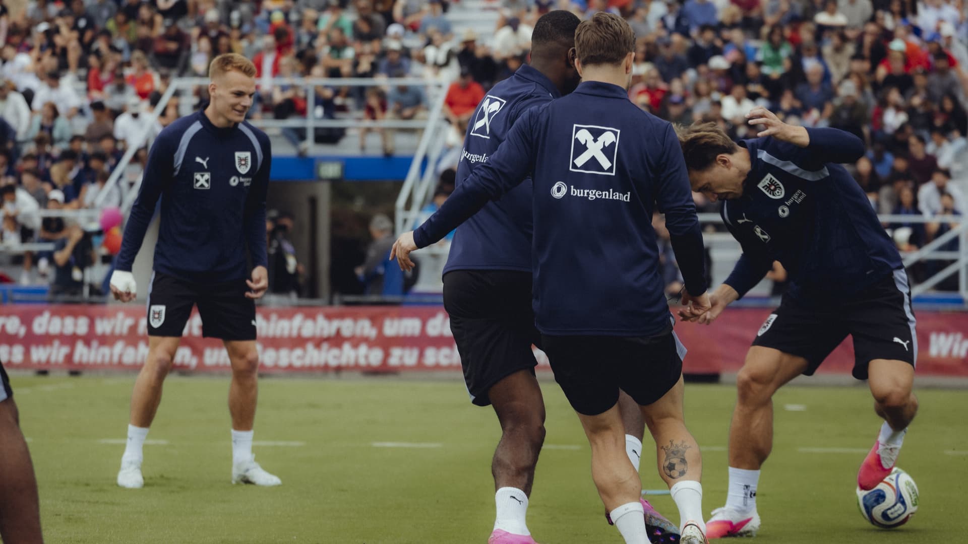WM-Atmosphäre beim öffentlichen Training in den USA