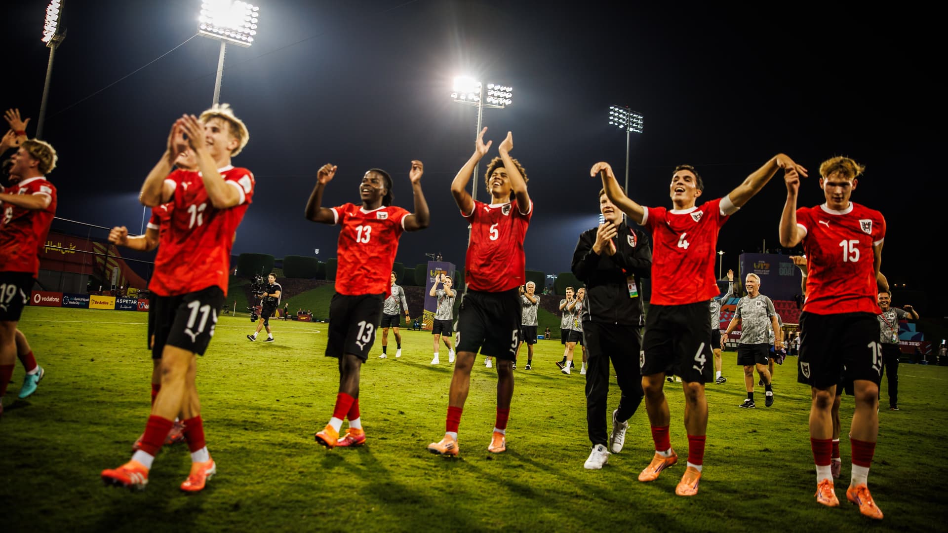 U17 nach Sieg über Tunesien im WM-Achtelfinale