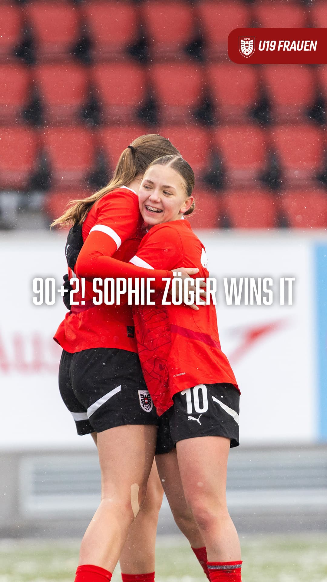 Siegtreffer 90+2! Sophie Zöger entscheidet Duell mit der Niederlande!