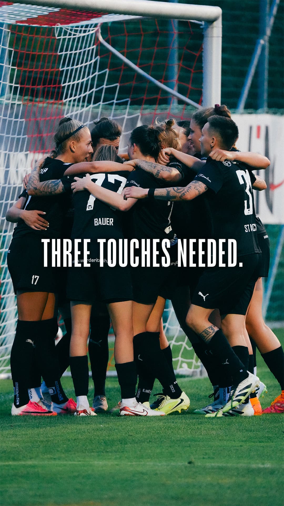 Only three touches needed. 💥