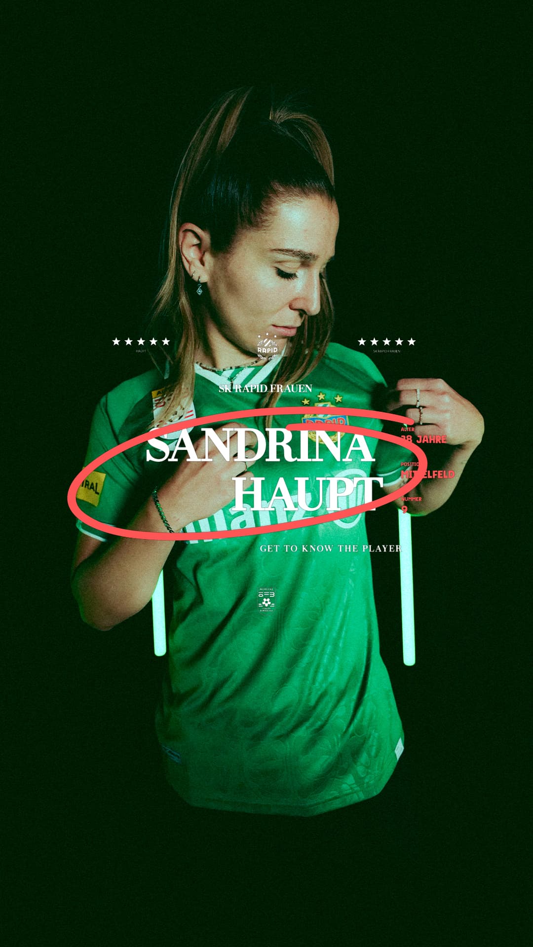 #Get2Know SK Rapid Kapitänin Sandrina Haupt
